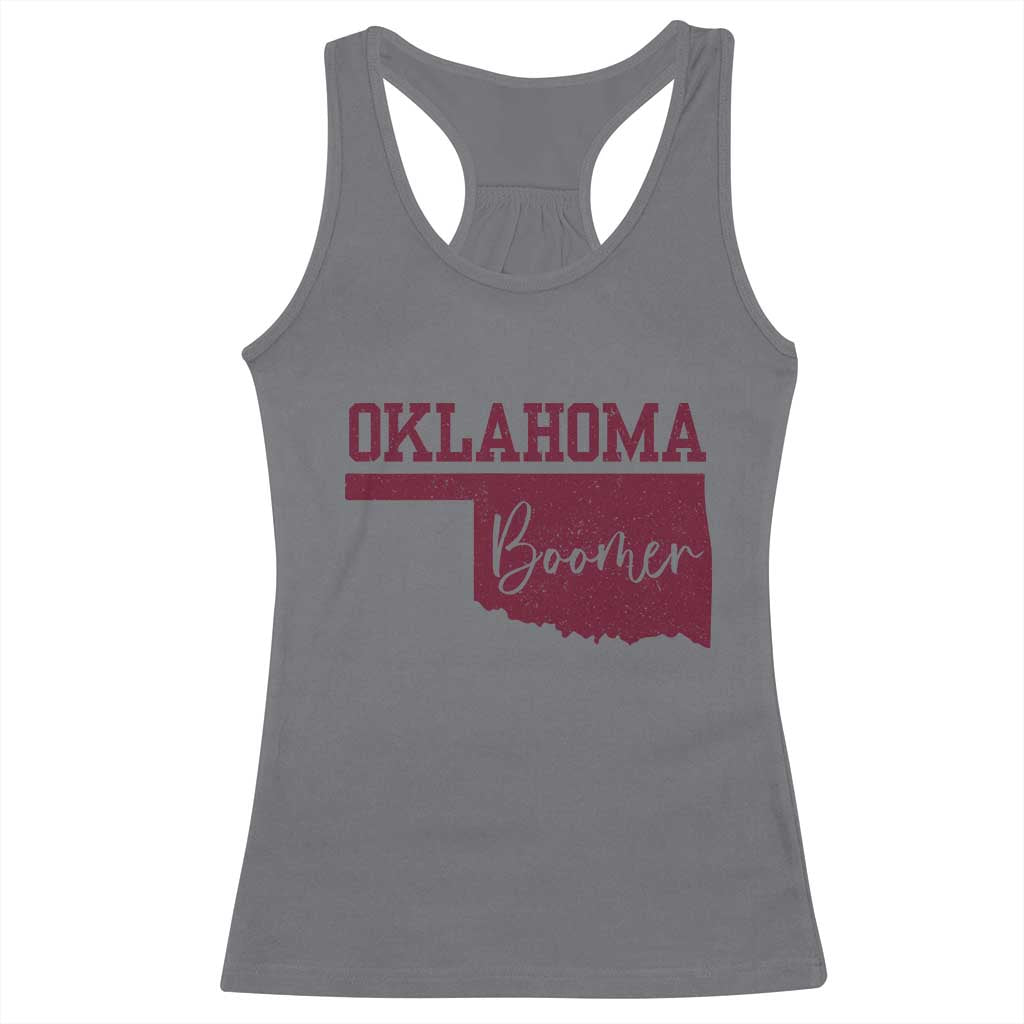Oklahoma Boomer Racerback Tank Top - Wonder Print Shop