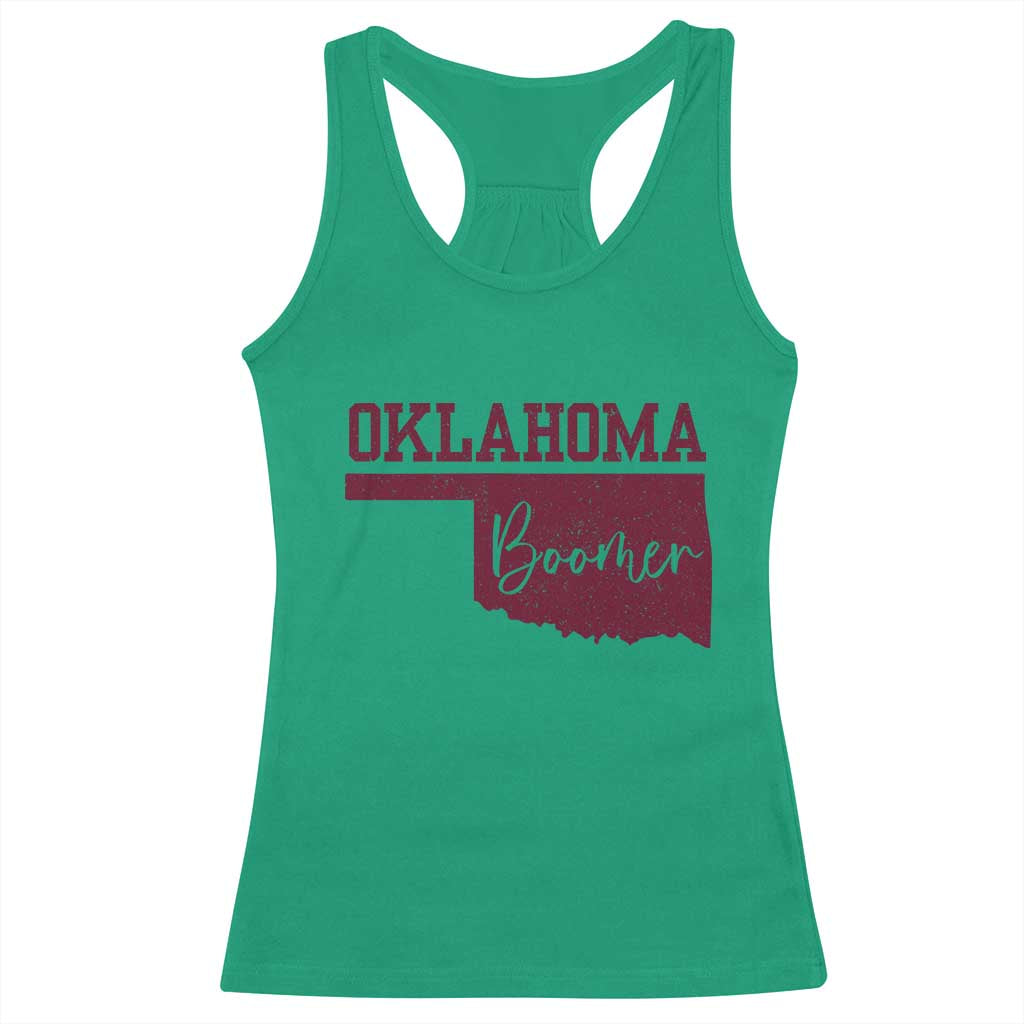 Oklahoma Boomer Racerback Tank Top - Wonder Print Shop