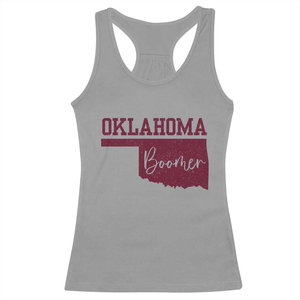 Oklahoma Boomer Racerback Tank Top - Wonder Print Shop