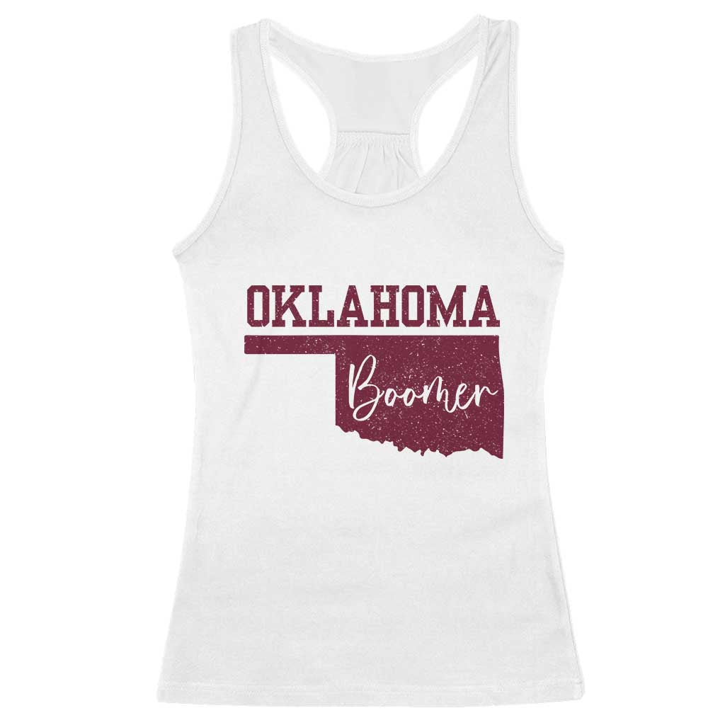 Oklahoma Boomer Racerback Tank Top - Wonder Print Shop