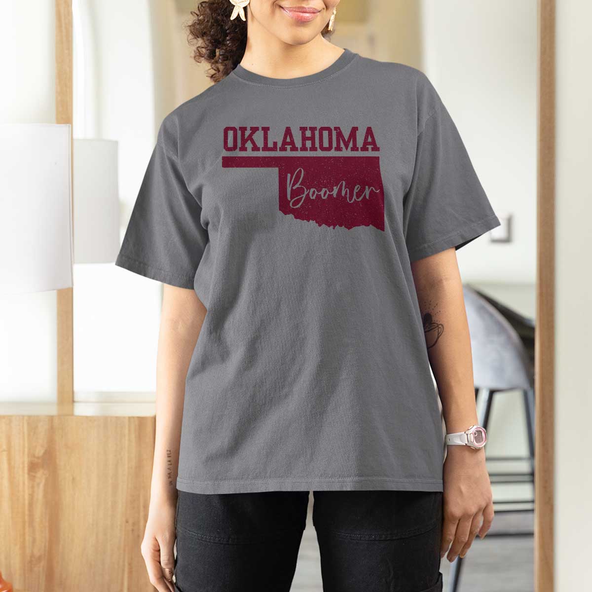 Oklahoma Boomer T Shirt For Women - Wonder Print Shop
