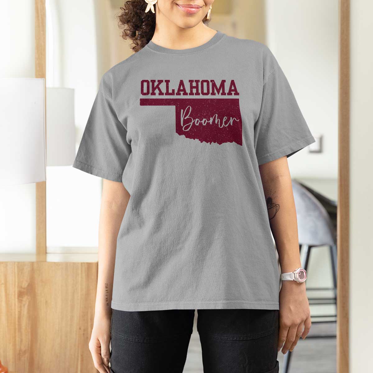 Oklahoma Boomer T Shirt For Women - Wonder Print Shop