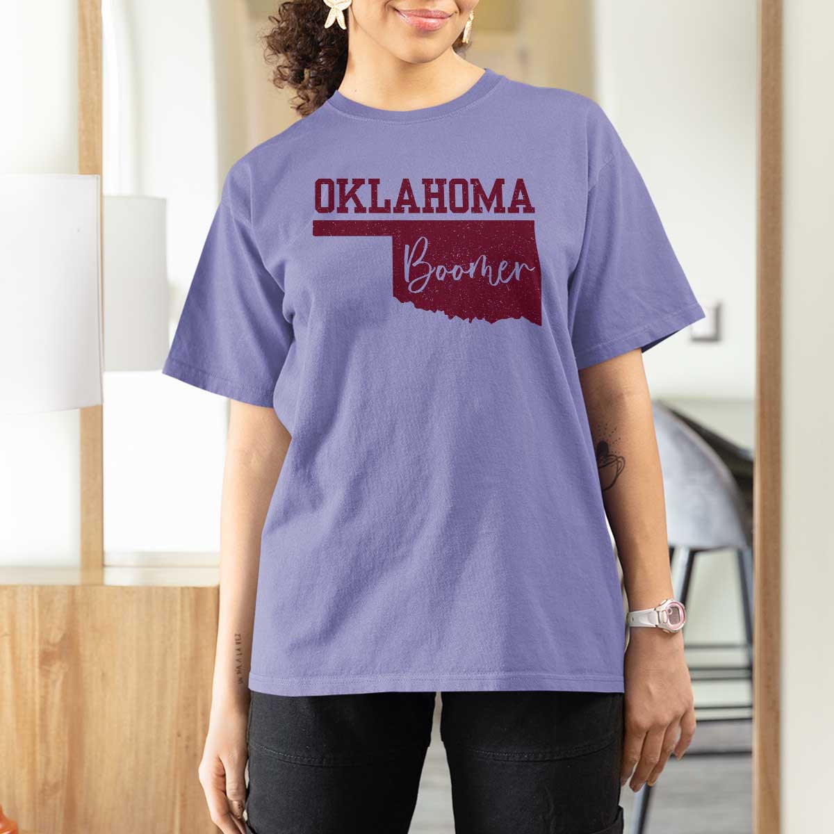 Oklahoma Boomer T Shirt For Women - Wonder Print Shop