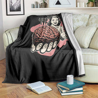 Sarcastic Vintage Throw Blanket Funny Retro 50s Use Your Brain Aesthetic - Wonder Print Shop