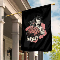 Sarcastic Vintage Garden Flag Funny Retro 50s Use Your Brain Aesthetic - Wonder Print Shop