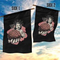 Sarcastic Vintage Garden Flag Funny Retro 50s Use Your Brain Aesthetic - Wonder Print Shop