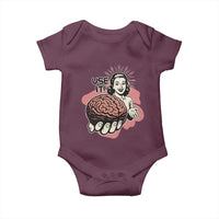 Sarcastic Vintage Baby Onesie Funny Retro 50s Use Your Brain Aesthetic - Wonder Print Shop