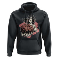 Sarcastic Vintage Hoodie Funny Retro 50s Use Your Brain Aesthetic - Wonder Print Shop