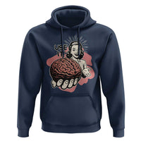Sarcastic Vintage Hoodie Funny Retro 50s Use Your Brain Aesthetic - Wonder Print Shop