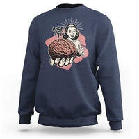 Sarcastic Vintage Sweatshirt Funny Retro 50s Use Your Brain Aesthetic - Wonder Print Shop