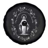 Marian Catholic Spare Tire Cover Virgin Mary Floral Women Religious Catholic Gift - Wonder Print Shop