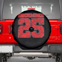 Retro December 25 Christmas Spare Tire Cover Vintage Holiday - Wonder Print Shop