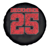 Retro December 25 Christmas Spare Tire Cover Vintage Holiday - Wonder Print Shop