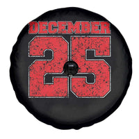 Retro December 25 Christmas Spare Tire Cover Vintage Holiday - Wonder Print Shop