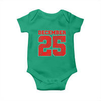 Retro December 25 Christmas Baby Onesie Vintage Holiday - Wonder Print Shop