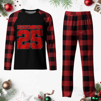 Retro December 25 Christmas Plaid Pajama Set Vintage Holiday - Wonder Print Shop