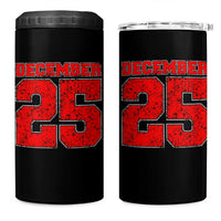 Retro December 25 Christmas 4 in 1 Can Cooler Tumbler Vintage Holiday - Wonder Print Shop
