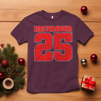 Retro December 25 Christmas T Shirt Vintage Holiday - Wonder Print Shop