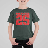 Retro December 25 Christmas T Shirt For Kid Vintage Holiday - Wonder Print Shop