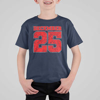 Retro December 25 Christmas T Shirt For Kid Vintage Holiday - Wonder Print Shop
