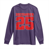 Retro December 25 Christmas Long Sleeve Shirt Vintage Holiday - Wonder Print Shop