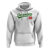Retro Christmas December 25 Hoodie Retro Vintage Script Holiday Trip - Wonder Print Shop