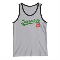 Retro Christmas December 25 Tank Top Retro Vintage Script Holiday Trip - Wonder Print Shop