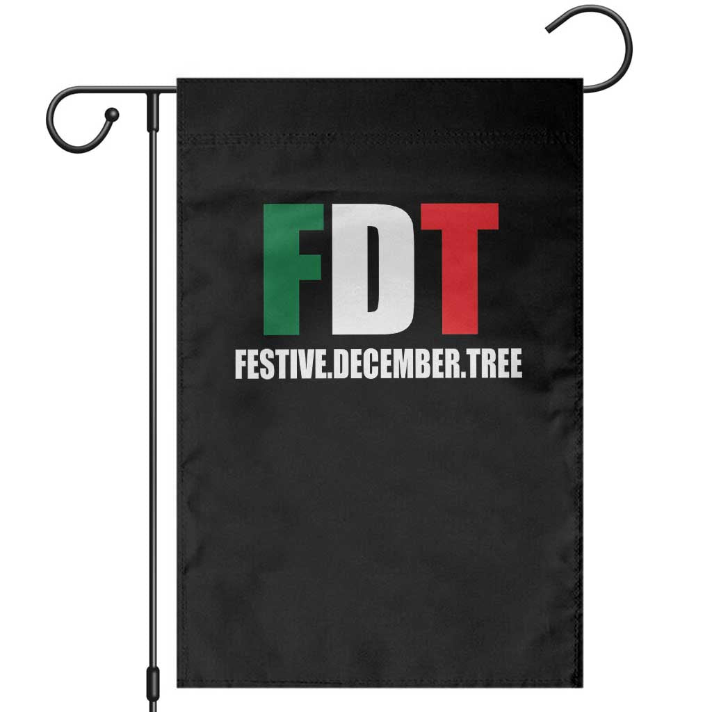 Subtle FDT Christmas Garden Flag Hidden Message Funny Festive December Tree - Wonder Print Shop