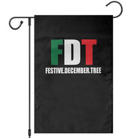 Subtle FDT Christmas Garden Flag Hidden Message Funny Festive December Tree - Wonder Print Shop