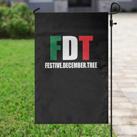 Subtle FDT Christmas Garden Flag Hidden Message Funny Festive December Tree - Wonder Print Shop