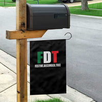 Subtle FDT Christmas Garden Flag Hidden Message Funny Festive December Tree - Wonder Print Shop