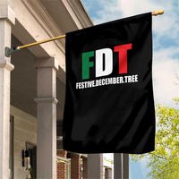 Subtle FDT Christmas Garden Flag Hidden Message Funny Festive December Tree - Wonder Print Shop