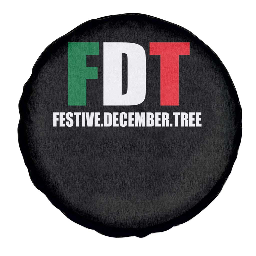 Subtle FDT Christmas Spare Tire Cover Hidden Message Funny Festive December Tree - Wonder Print Shop