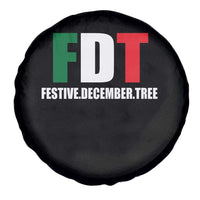 Subtle FDT Christmas Spare Tire Cover Hidden Message Funny Festive December Tree - Wonder Print Shop