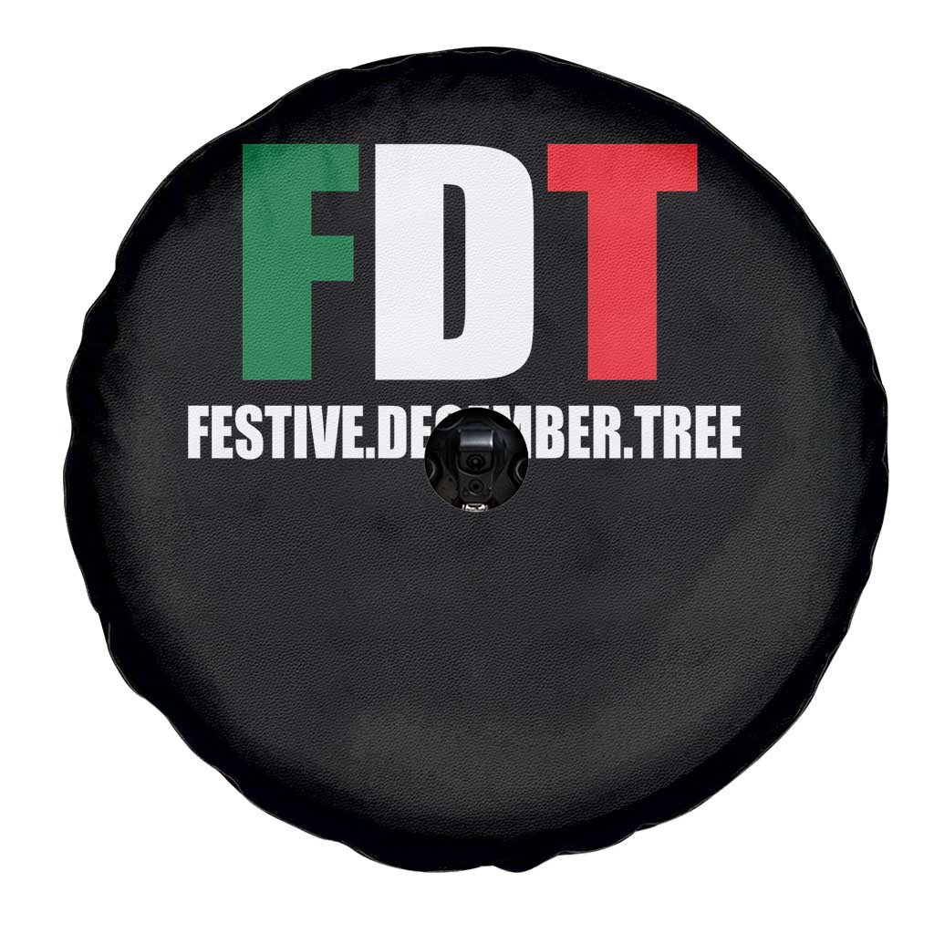 Subtle FDT Christmas Spare Tire Cover Hidden Message Funny Festive December Tree - Wonder Print Shop