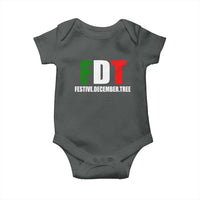 Subtle FDT Christmas Baby Onesie Hidden Message Funny Festive December Tree - Wonder Print Shop