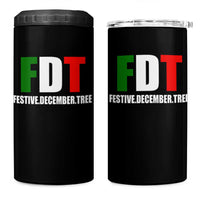Subtle FDT Christmas 4 in 1 Can Cooler Tumbler Hidden Message Funny Festive December Tree - Wonder Print Shop