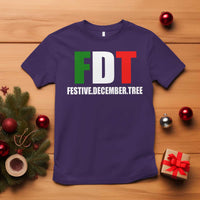 Subtle FDT Christmas T Shirt Hidden Message Funny Festive December Tree - Wonder Print Shop