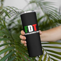 Subtle FDT Christmas Skinny Tumbler Hidden Message Funny Festive December Tree - Wonder Print Shop