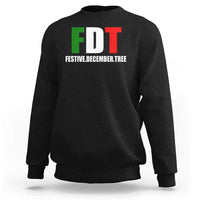 Subtle FDT Christmas Sweatshirt Hidden Message Funny Festive December Tree - Wonder Print Shop