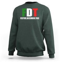 Subtle FDT Christmas Sweatshirt Hidden Message Funny Festive December Tree - Wonder Print Shop