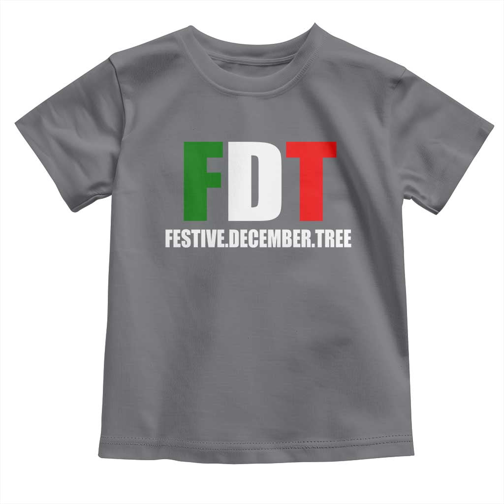Subtle FDT Christmas Toddler T Shirt Hidden Message Funny Festive December Tree - Wonder Print Shop