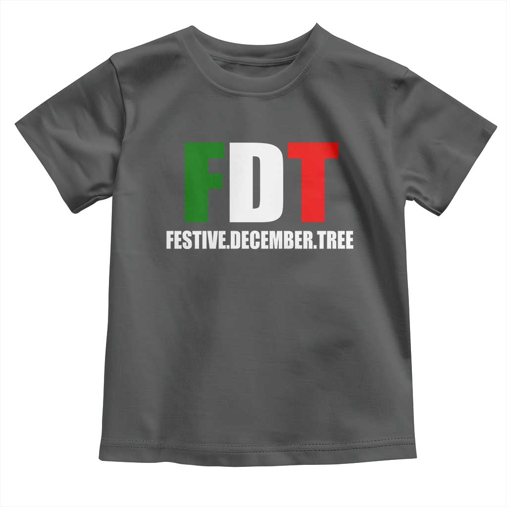 Subtle FDT Christmas Toddler T Shirt Hidden Message Funny Festive December Tree - Wonder Print Shop