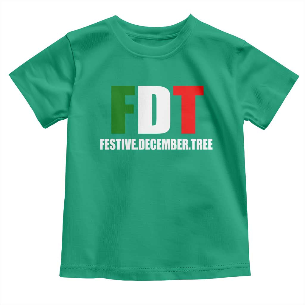 Subtle FDT Christmas Toddler T Shirt Hidden Message Funny Festive December Tree - Wonder Print Shop