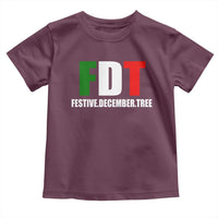 Subtle FDT Christmas Toddler T Shirt Hidden Message Funny Festive December Tree - Wonder Print Shop