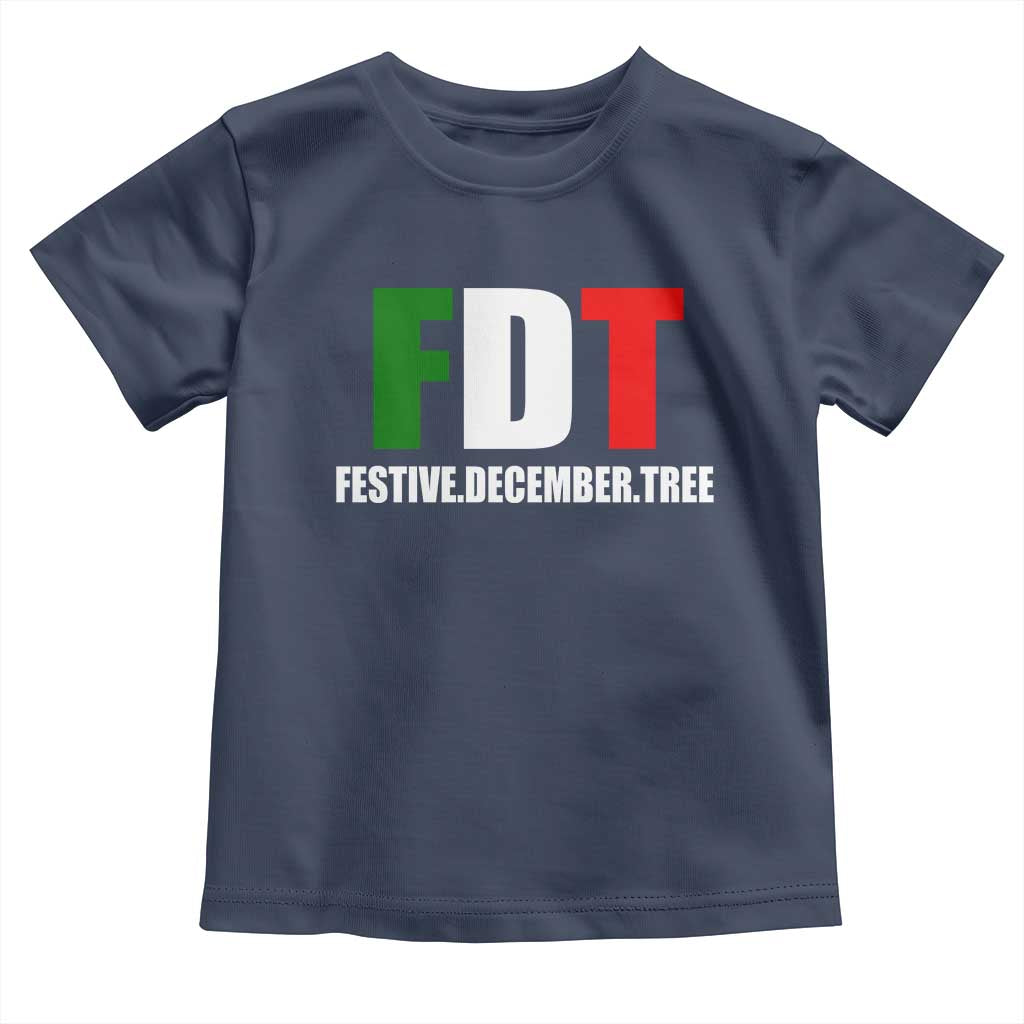 Subtle FDT Christmas Toddler T Shirt Hidden Message Funny Festive December Tree - Wonder Print Shop