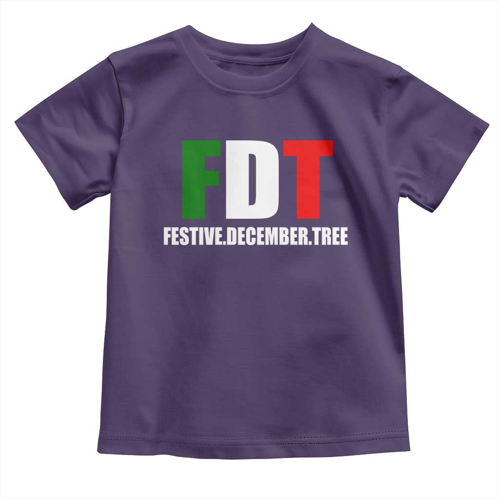 Subtle FDT Christmas Toddler T Shirt Hidden Message Funny Festive December Tree - Wonder Print Shop