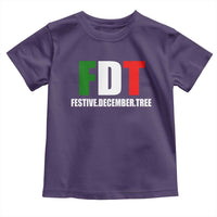 Subtle FDT Christmas Toddler T Shirt Hidden Message Funny Festive December Tree - Wonder Print Shop