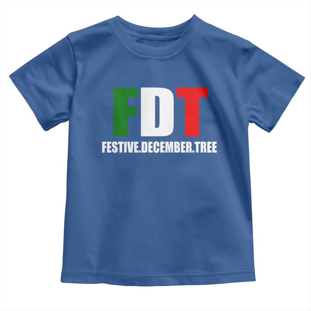 Subtle FDT Christmas Toddler T Shirt Hidden Message Funny Festive December Tree - Wonder Print Shop