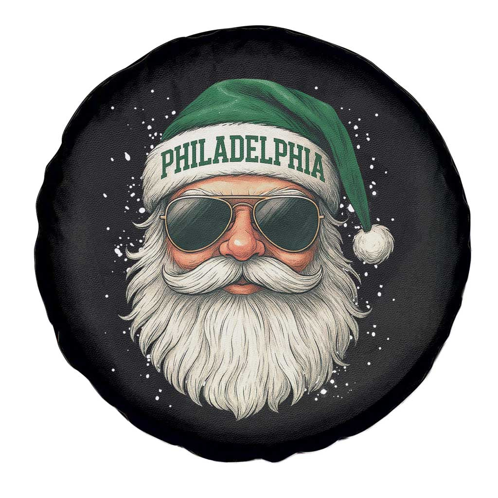 Christmas Philadelphia Fan Spare Tire Cover Funny Retro Santa Philly Lovers - Wonder Print Shop